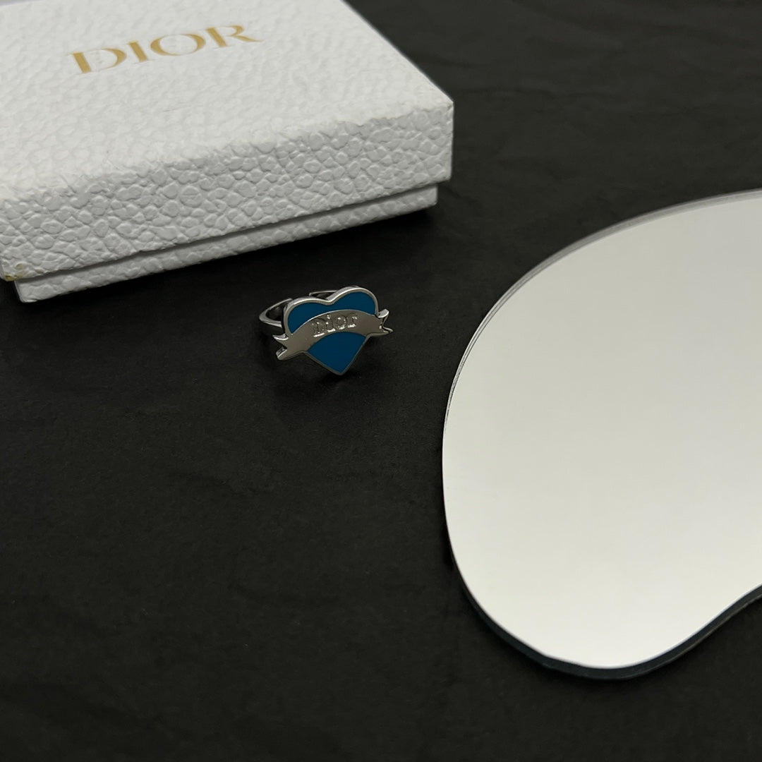 18K Dior Blue Heart Ring