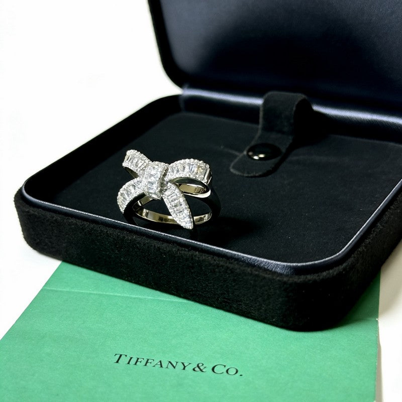 18K Tiffany Bow Diamond Ring