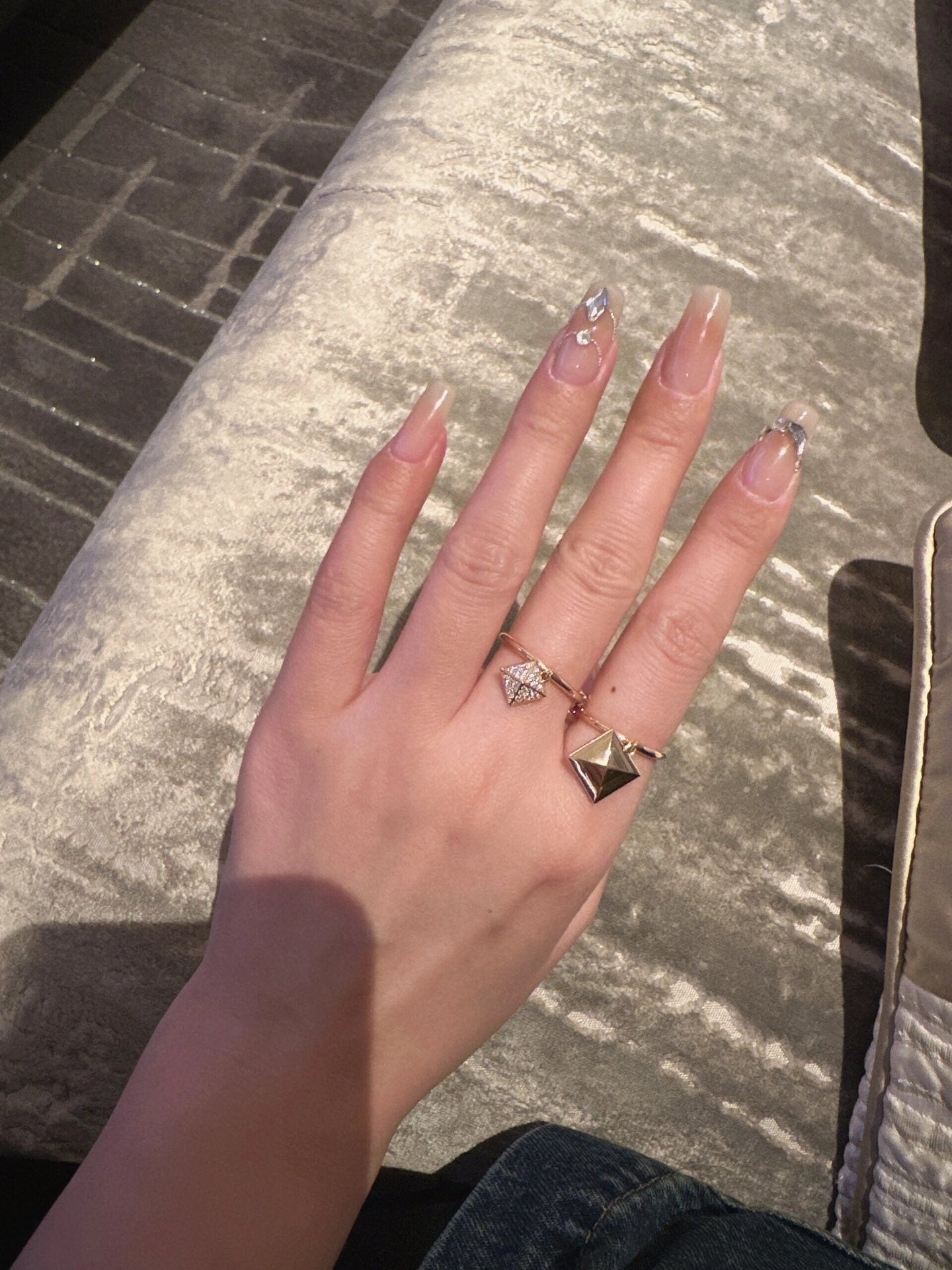 18K Chaine D'ancre Verso Hermes Ring