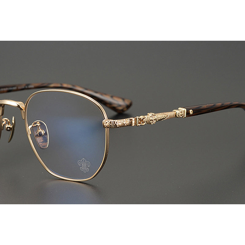 CHH Chrome Hearts Glasses Versatile Engraved Myopia Glasses Frame