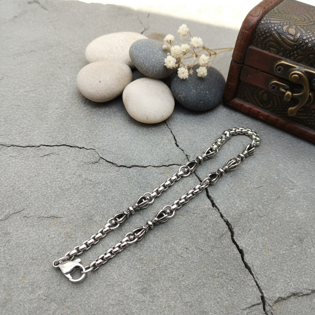 Chrome Hearts Vajra stainless steel retro simple bracelet