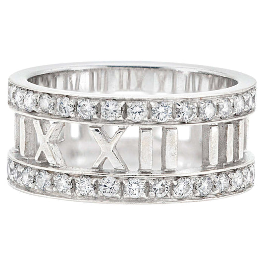 18K Tiffany Atlas Open Diamond Ring