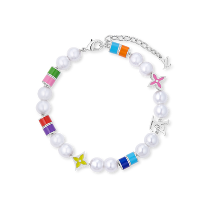 18K Louis Vuitton MNG Pearls Party Bracelet
