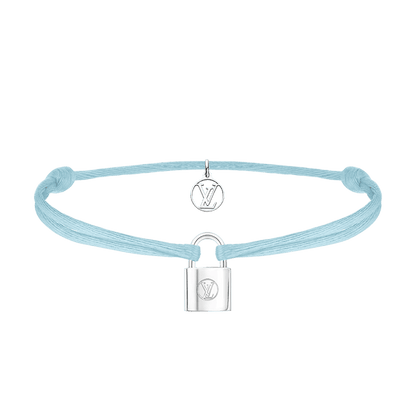 18K Louis Vuitton Silver Lockit X Virgil Abloh Bracelet