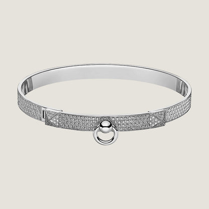18K Collier De Chien Diamond Hermes Bracelet