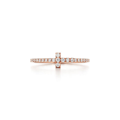 18K Tiffany Diamond Wire Ring