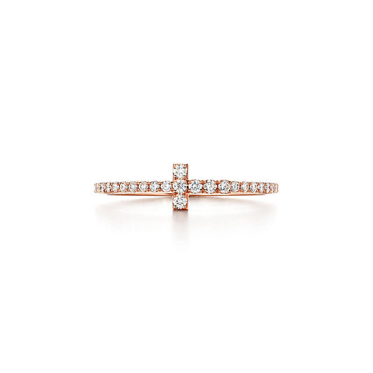 18K Tiffany Diamond Wire Ring