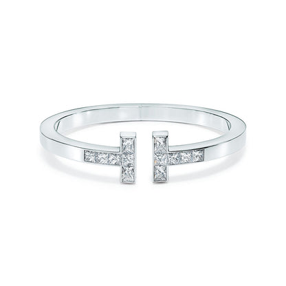 18K Tiffany Diamond Square Bracelet