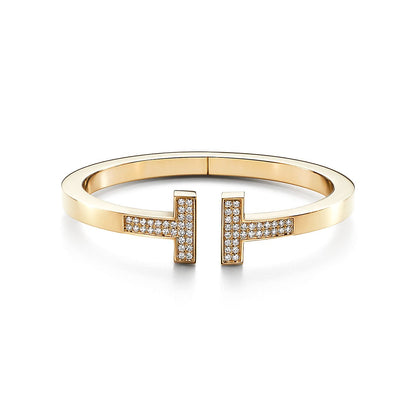 18K Tiffany Diamond Square Bracelet