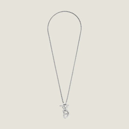 18K Cache-coeur Amulette Pendant Hermes Necklace