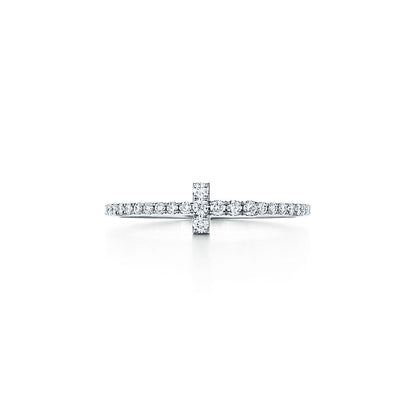 18K Tiffany Diamond Wire Ring