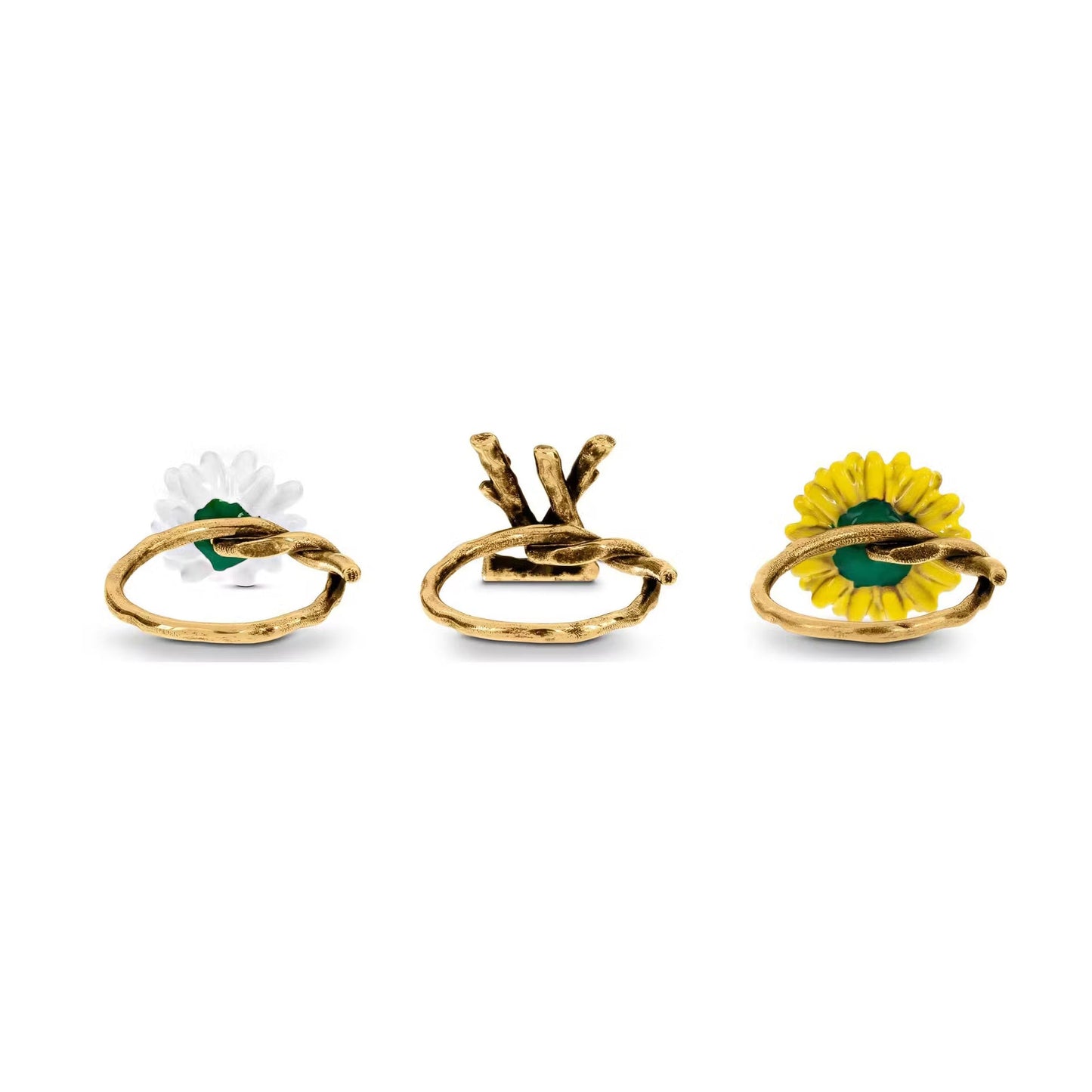 18K Louis Vuitton Gardening Set of Three Rings