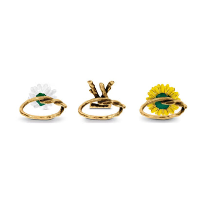 18K Louis Vuitton Gardening Set of Three Rings