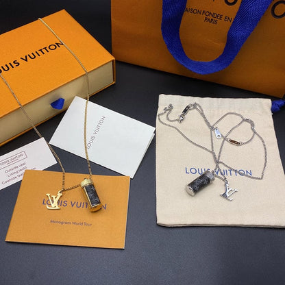 18K Louis Vuitton Monogram Eclipse Charms Necklace