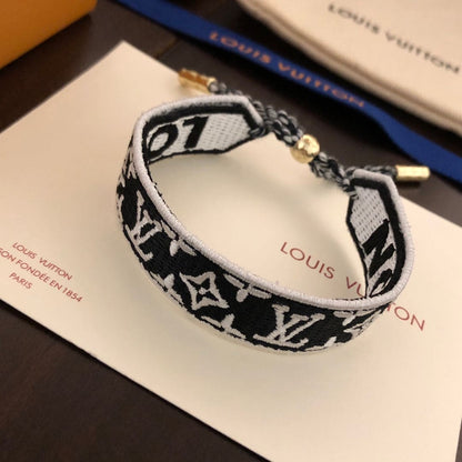18K Louis Vuitton Buddy Red & Black Bracelet