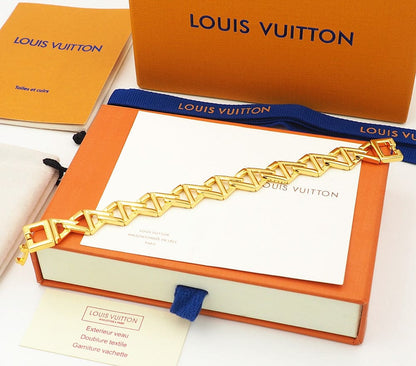 18K Louis Vuitton Volt Curb Chain Large Bracelet