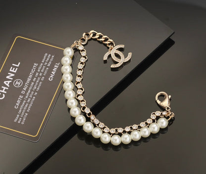 18K Pearls  Chanel Chain Bracelet