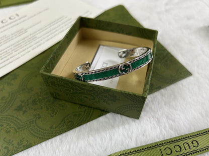 Double Gucci Interlocking Gucci Bangle Bracelet