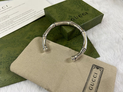 Double Gucci Bamboo Bangle Bracelet