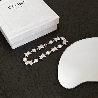 18K Celine Crystals Bracelet