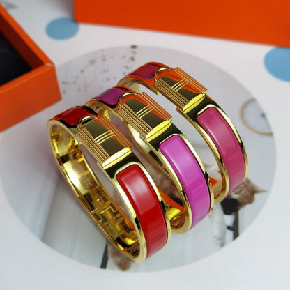 18K Clic Cadenas Red Hermes Bracelet