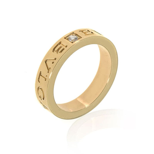 18K Yellow Gold BVLGARI Diamond Ring