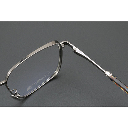 CHH Chrome Hearts Glasses Engraved Pure Titanium Versatile Square Glasses Frame