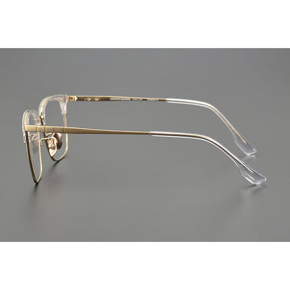 CHH Chrome Hearts Glasses Stylish Vintage Half Frame Pure Titanium Glasses Frame