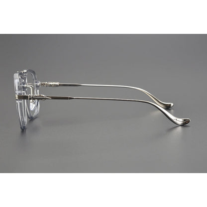 CHH Chrome Hearts Glasses Double Beam Large Frame Wide Glasses Frame