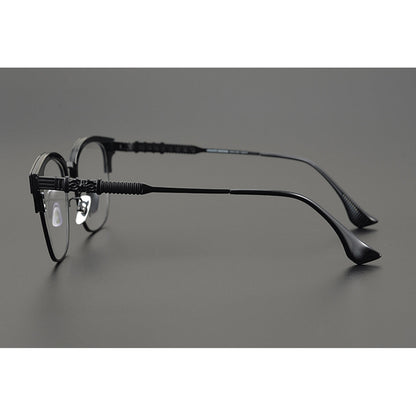 CHH Chrome Hearts Glasses Vintage Ultra Light Half Frame Myopia Glasses Frame