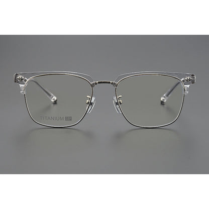 CHH Chrome Hearts Glasses Frameless Pure Titanium Glasses Frame Business