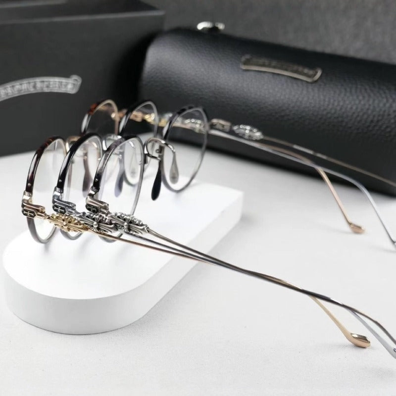 CHH Chrome Hearts Glasses 925 Silver Personality Glasses Frame Myopia Glasses Frame