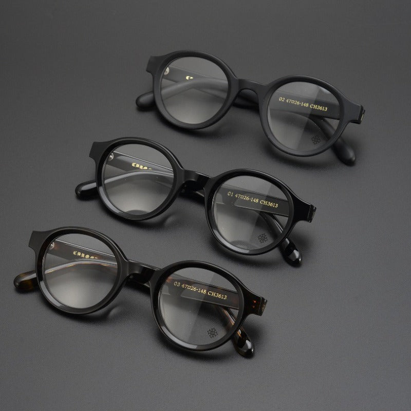 CHH Chrome Hearts Glasses Thick Frame Anti-Blue Myopia Glasses Frame Plain lens