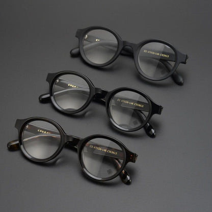 CHH Chrome Hearts Glasses Thick Frame Anti-Blue Myopia Glasses Frame Plain lens