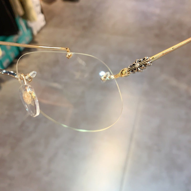CHH Chrome Hearts Glasses Wide Frameless Myopia