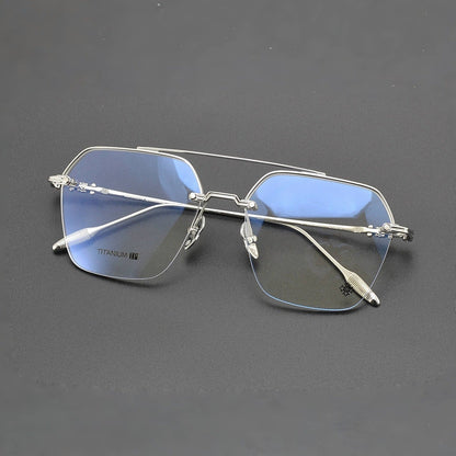 CHH Chrome Hearts Glasses Versatile Vintage Ultra Light Titanium Frame Myopia Frame