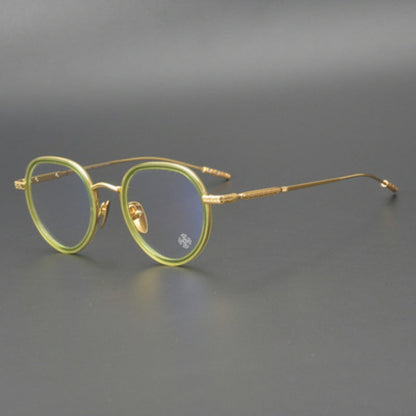 CHH Chrome Hearts Glasses Pure Titanium Oval Eyewear Frames