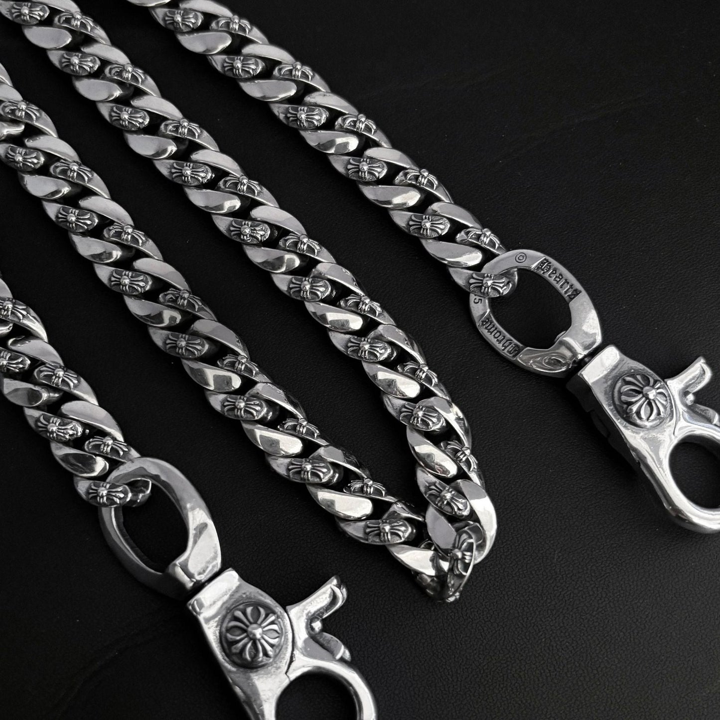 Chrome Hearts 925 Silver Cuban Bold Chain