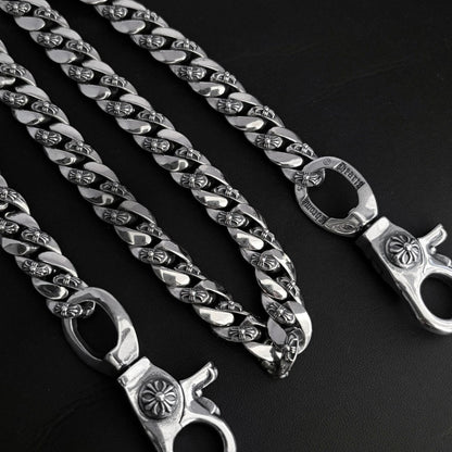 Chrome Hearts 925 Silver Cuban Bold Chain