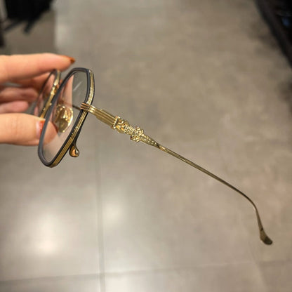 CHH Chrome Hearts Glasses Ultra Light Pure Titanium Vintage Polygon Eyewear Frames