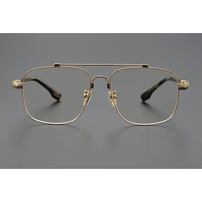 CHH Chrome Hearts Glasses Japanese pure titanium double beam myopia glasses frame