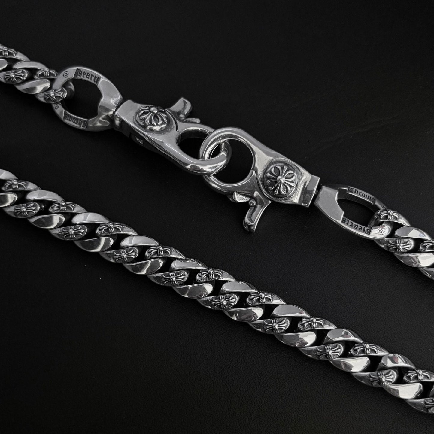 Chrome Hearts 925 Silver Cuban Bold Chain
