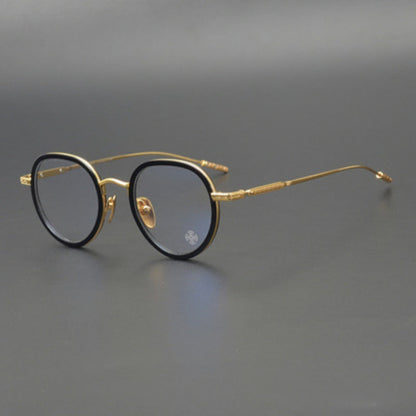CHH Chrome Hearts Glasses Pure Titanium Oval Eyewear Frames