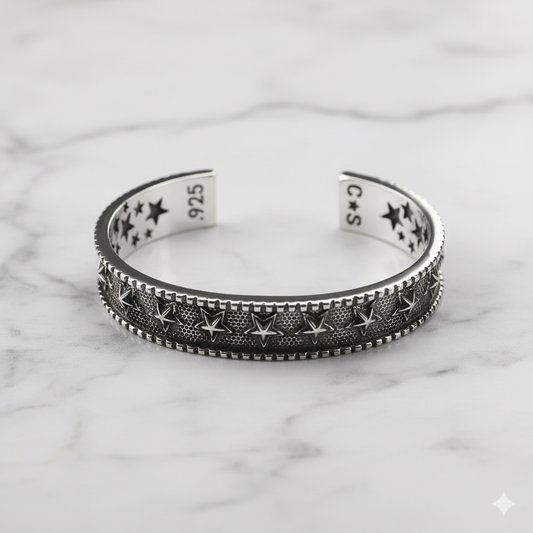 Chrome Hearts Retro five-pointed star open bracelet