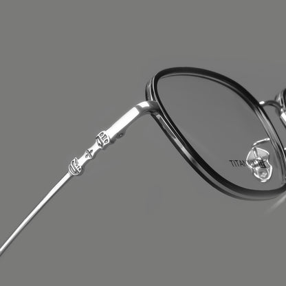 CHH Chrome Hearts Glasses Ultra Light Pure Titanium Handmade Japanese Glasses Frame