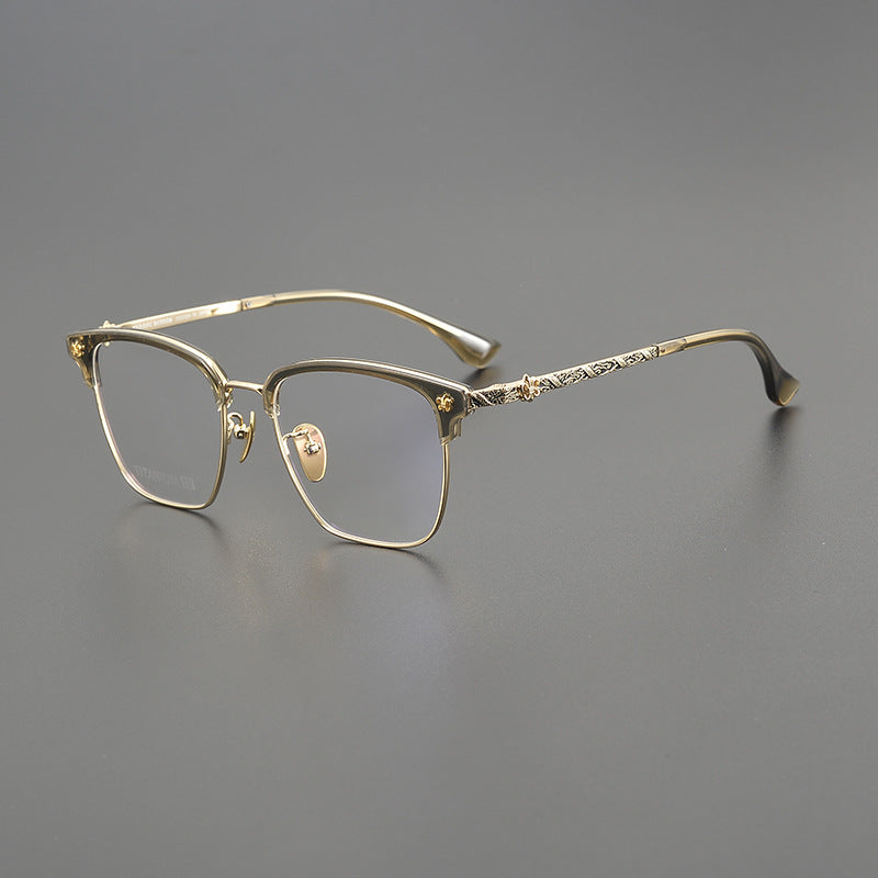 CHH Chrome Hearts Glasses frame fashion engraved large face small