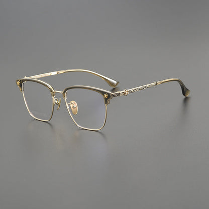 CHH Chrome Hearts Glasses frame fashion engraved large face small