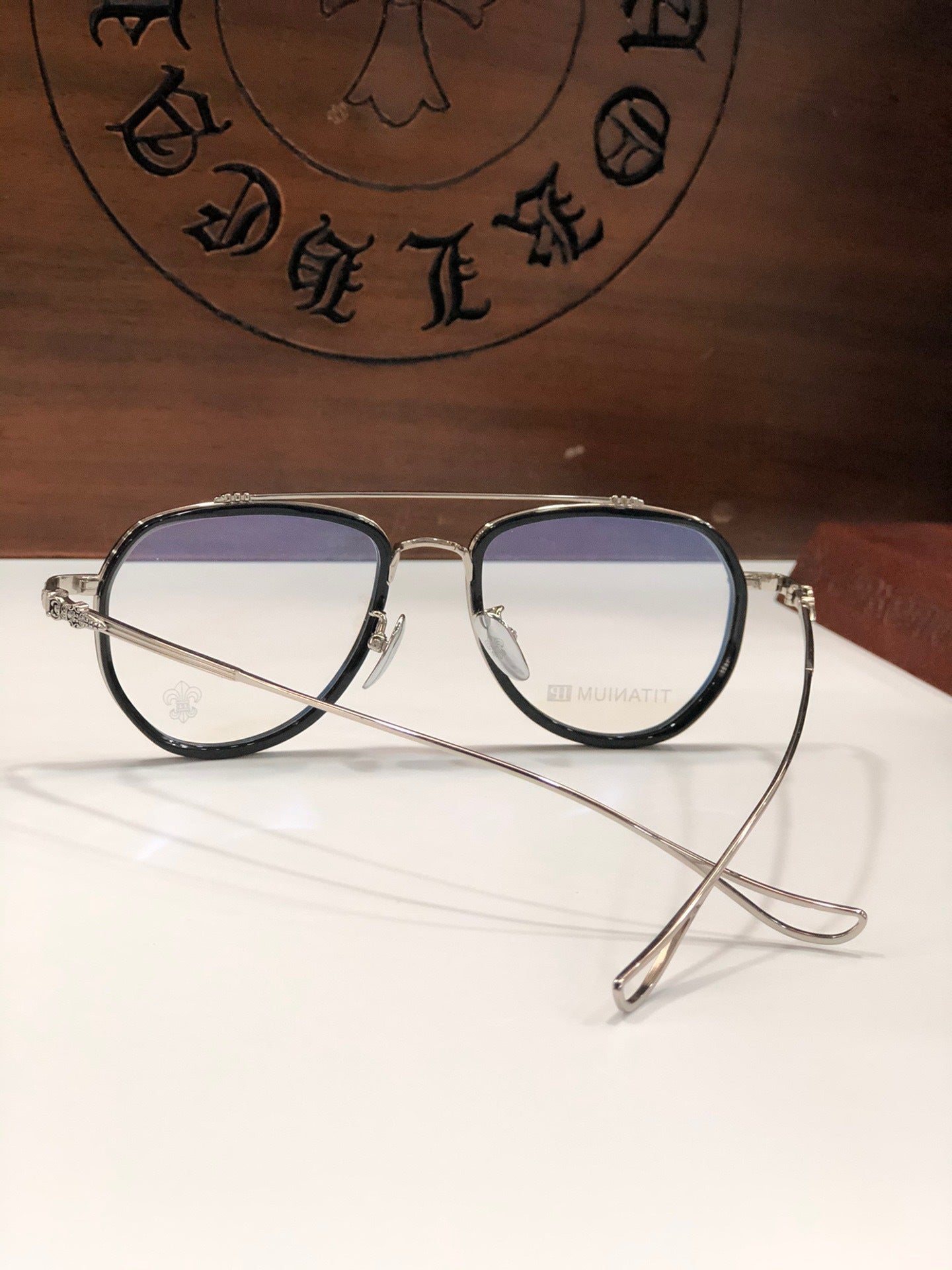 CHH Chrome Hearts Glasses Vintage Fashion Exquisite Titanium Ultra Light Toad Mirror