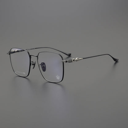 CHH Chrome Hearts Glasses Versatile Titanium Frame Ultra Light Box Glasses Frame