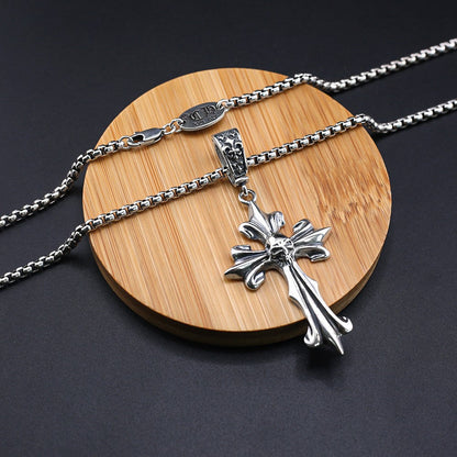 Chrome Hearts universal buckle cross skull pendant